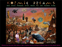 Tablet Screenshot of kozmicdreams.com